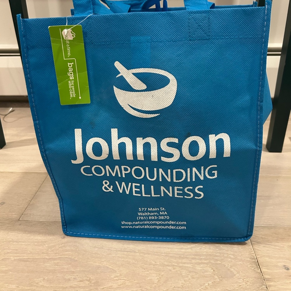 NWT Blue Johnson Compounding & Wellness Tote Bag